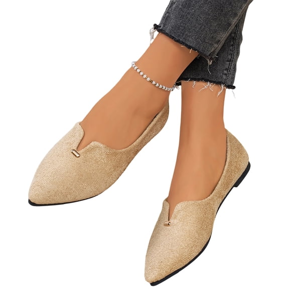 Women's Casual Shoes Everyday Wear Versatile Slip on Design Work Casual Outings Comfortable Flat Sole Womens Casual Shoes Slip On Shoes Women Comfort Shoes for Women Comfortable Work Shoes for Women
