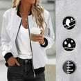thumbnail image 2 of LEBONYARD Women's Jackets with Zip Up Front Long Sleeve with Pocket Hoodless Casual Solid Lightweight Running Jacket Coat, 2 of 8