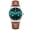 Silver/Teal, variant on CARRIBEAN JOE Men's Analog Watch, Teal Gradient Sunray Dial, Silver Round Case, Brown Vegan Leather Strap, Quartz Movement, Casual Dress Fashion Wrist Watch