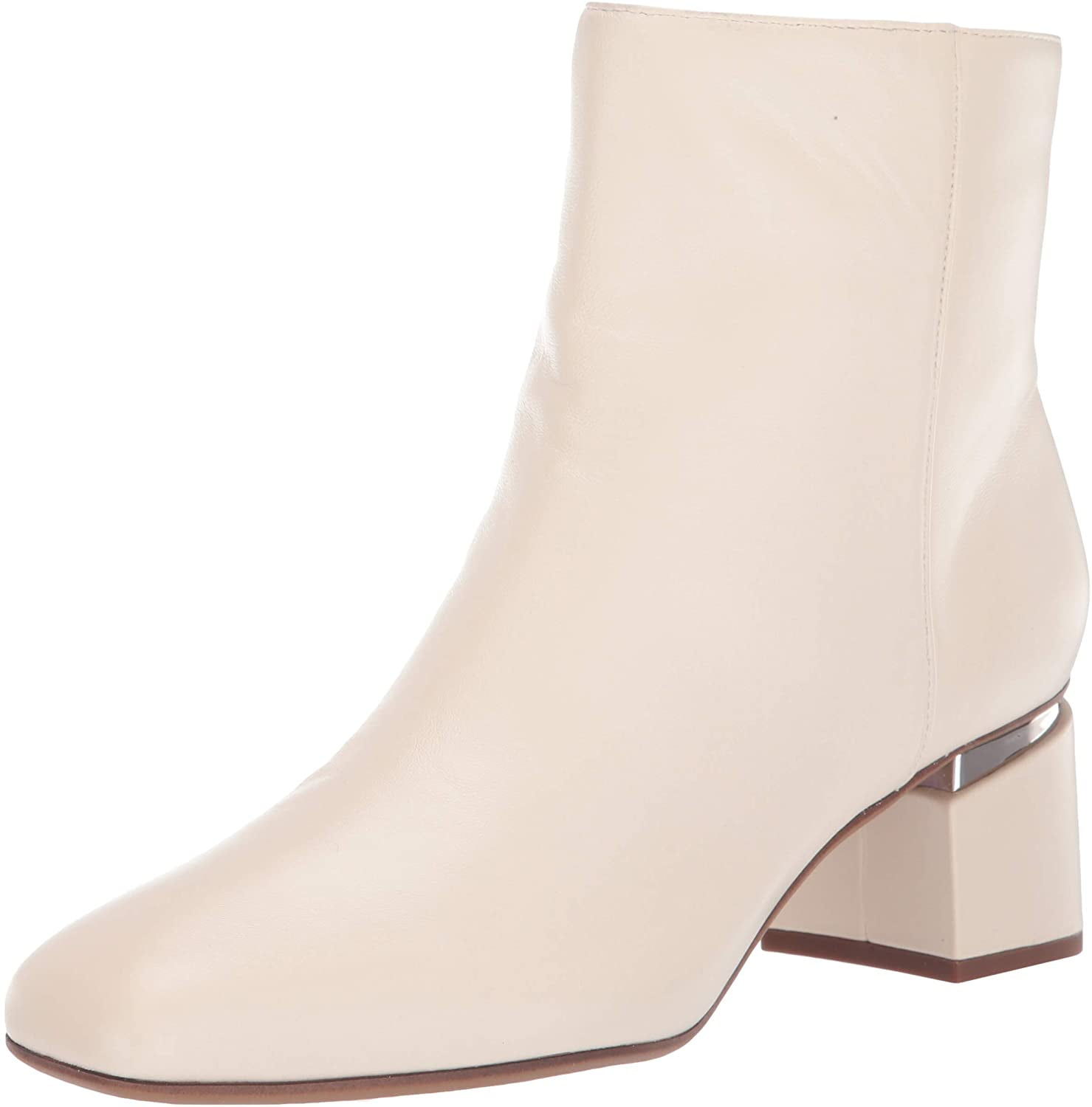 Franco Sarto Women's Marquee Ankle Boot, Ivory Leather, 9 M US ...