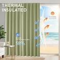 thumbnail image 6 of Chyhomenyc Sage Green Blackout Curtains 84 Inches Long, Thermal Insulated Energy Saving Solid Soft Privacy Rod Pocket Window Curtains for Living Room Bedroom, Each 40Wx84L Inch, 2 Panels, 6 of 8