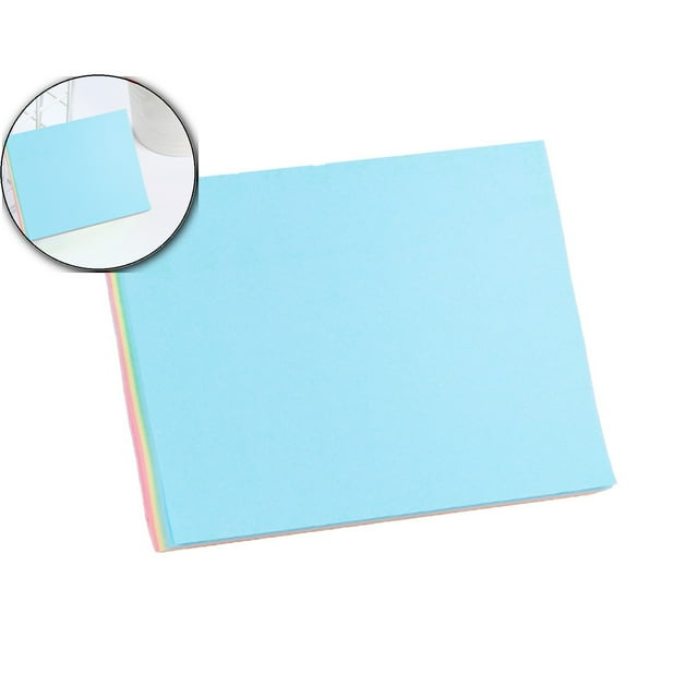 Dvruxg Sticky Notes 4x3 inch, Self-Stick Pads Bright Colors Sticky Note, Recyclable, Easy to Post for Home, Office, Notebook