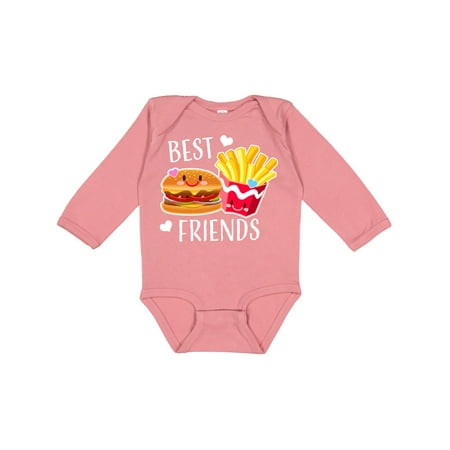 

Inktastic Best Friends Burger and Fries Gift Baby Boy or Baby Girl Long Sleeve Bodysuit