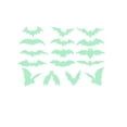 thumbnail image 2 of TIMIFIS Stickers Luminous Bat Wall Sticker Halloween Hot Sale Fluorescent Sticker Halloween DecorationsFall, 2 of 7