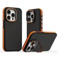 thumbnail image 1 of Magsafe Phone Case For iPhone 16 15 14 13 12 Pro Max Plus Metal Camera Bracket Holder Magnetic Wireless Charge Translucent Cover Orange For iPhone 16Pro, 1 of 6