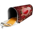 thumbnail image 3 of Beautiful Flowers Love Hearts Valentine''s Day Mailbox Covers Magnetic Post Box Cover Wraps Large Size 25.5x21 Inches for Garden Yard Decor, 3 of 6