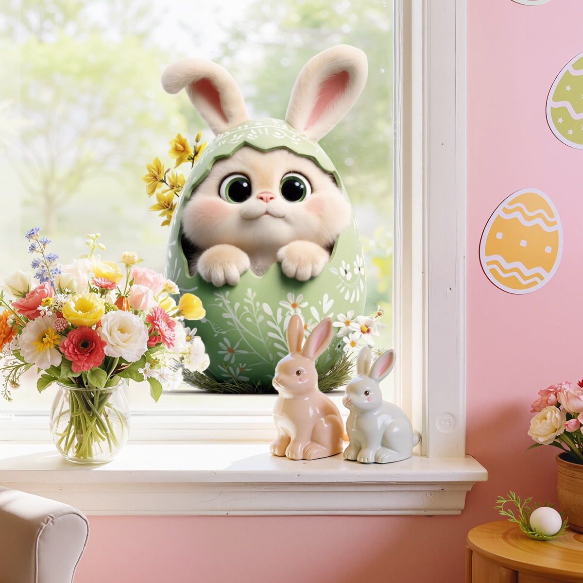 Cute Rabbit Decorative Stickers for Scrapbooking, Journaling, and Home Decor - 50 Unique Designs