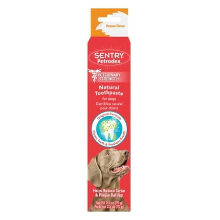Sentry Petrodex Natural Toothpaste Dog Peanut Flavor, 2.5 Ounce