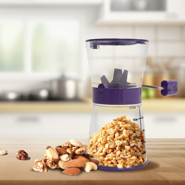 Khaby Lame Manual Nut Chopper Grinder, Easy to Use Crank