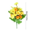 thumbnail image 3 of Ramo decorativo de crisantemos artificiales | Arreglo floral artificial para centro de mesa de boda en el hogar | Flores artificiales de plástico para decoración de mesa, 3 of 6