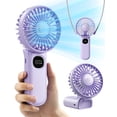 thumbnail image 1 of Ventilador LED portátil ColdSky F11 Purple 3000 mAh con 5 velocidades, 1 of 7