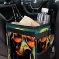 thumbnail image 6 of Dog Retro Foldable Car Trash Bin with Lid, Leak-Proof, Hanging Storage Bag - Trash Can for Car, Car Garbage Can, 6 of 6