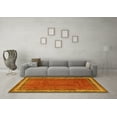 thumbnail image 3 of Ahgly Company Machine Washable Indoor Rectangle Persian Yellow Traditional Area Rugs, 4' x 6', 3 of 4