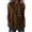 A251-Brown, variant on Women's Sleeveless Round Neck Blouse Button Accent Drawstring Tie Pleated Front Casual Breathable Summer Daily Wear Tops