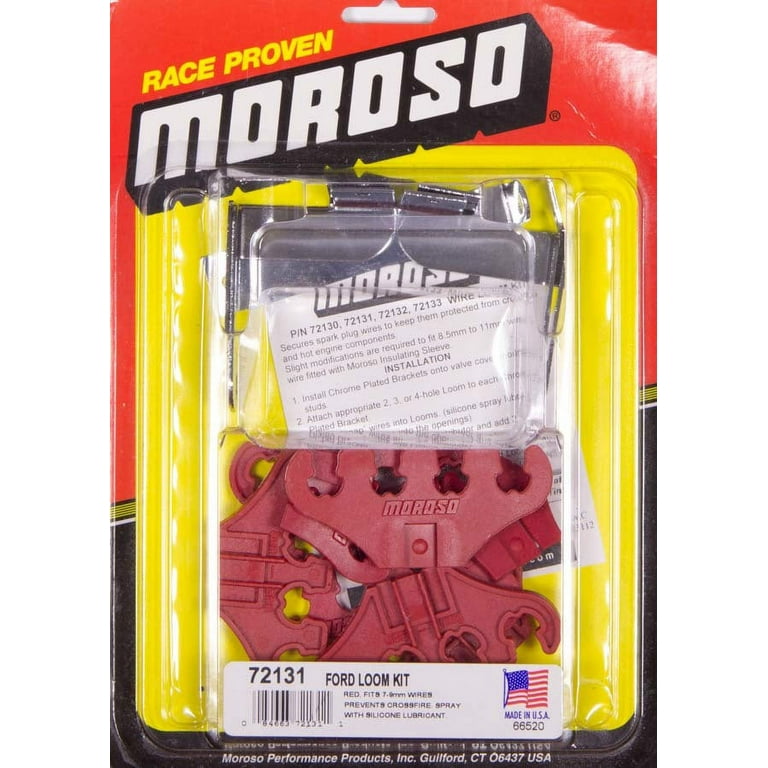 Moroso 72131 Ford Loom Kit Red 7-8 Mm  Moroso Spark Plug Wire