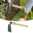 thumbnail image 5 of Garden Hoe, Iron,Wood, Short Handle, Durable, for Loosening,Weeding Soil, Small Gardens,Potted Plants, Easy Use, 5 of 8