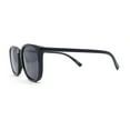 thumbnail image 3 of Polarized Gentlemanly Minimal Keyhole Bridge Thin Horn Rim Sunglasses Shiny Black - Black, 3 of 4