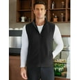thumbnail image 5 of COOFANDY Men's Polar Fleece Vest Lightweight Sleeveless Zip Up Jacket Casual Outerwear Outdoor Golf Vests, 5 of 11