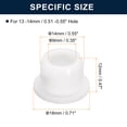 thumbnail image 3 of Unique Bargains 10 Pcs White Plug Holes, T14 Rubber Button Plug for 13 -14mm/0.51 -0.55' Hole, 3 of 6