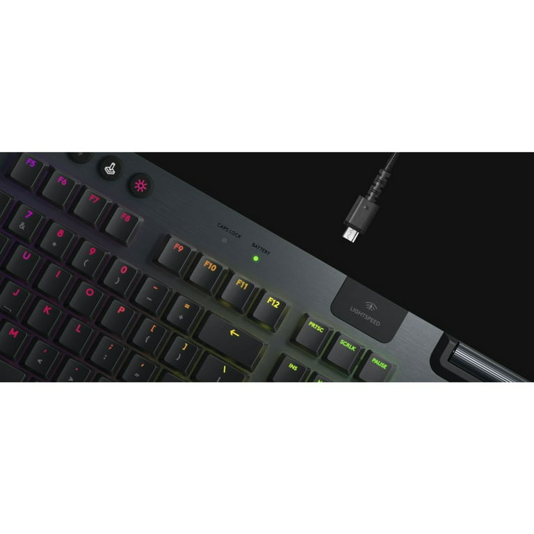 Logitech G915 LIGHTSPEED RGB Mechanical Gaming Keyboard, Low Profile GL  Clicky Key Switch, LIGHTSYNC RGB, Advanced LIGHTSPEED Wireless and  Bluetooth Support 