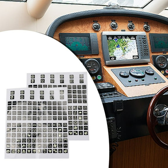 Night Glow Rocker Switch Label Pvc Circuit Panel Sticker Boat/Truck Marine Fangkenuo