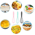 thumbnail image 5 of 3 mini batidores de silicona de colores premium para cocina: juego de mini batidores, batidor de huevos para revolver y cocinar., 5 of 5