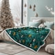 thumbnail image 1 of Manta PAVILIA Premium Christmas Sherpa 150 x 200 cm, color verde, 1 of 9
