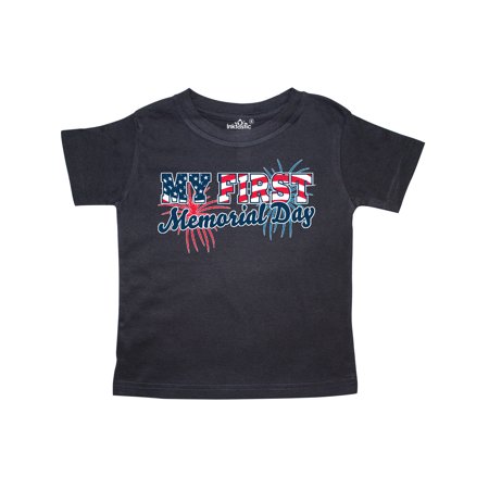 

Inktastic My First Memorial Day with Fireworks Gift Toddler Boy or Toddler Girl T-Shirt