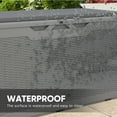 thumbnail image 4 of Patiowell 100 Gallon Resin Deck Box with cushion, Large Outdoor Storage Box with Padlock for Patio Furniture,Gray, 4 of 8