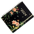 thumbnail image 1 of Agenda de citas 2024, 60 hojas con calendario portátil de enero a lluvia de flores, 1 of 9