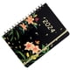 thumbnail image 1 of Planificador semanal de Año Nuevo 2024, cuaderno de diario portátil de 12 meses, logre su lluvia de flores, 1 of 9