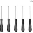 thumbnail image 4 of 5-Pack (3mm) Mini Slotted Screwdrivers - (3.9 inch-100mm) Total Length Precision Flat Head Pocket Driver - Heat-Treated Tool Steel for Watch, Eyeglasses & Electronics Repair, 4 of 6