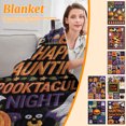 thumbnail image 6 of Halloween Quilt Pumpkin Throw Blanket Thanksgiving Throw Blanket Fall Blankets and Throws Soft Flannel Patchwork Cover for Sofa Couch Bed Living Room Seasonal Holiday Festival Decor Gift 39.3*27.6in, 6 of 6