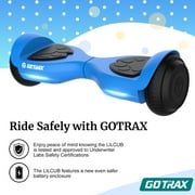 GOTRAX Lil Cub Hoverboard 6.5 Wheels, Max 2.5 Miles, 6.2mph, 44-88lbs Kids, Age 6-12, Blue