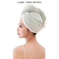 thumbnail image 5 of Naierhg 2Pcs Hair Towels Wrap Quick Dry Microfiber Reversible Double Layer Hair Drying Towels Wrap for Women for Wet Long Curly Hair A, 5 of 7