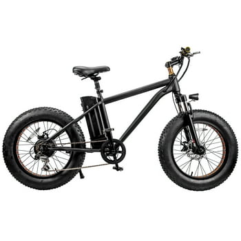 Gpower 20‘’ Fat Tire Electric Bike for Adult ,48V10A,Peak 500W,up to 55Mile 19MPH,Black,UL2849