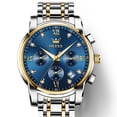 thumbnail image 2 of Quartz Watch Multi functional Three eye Timing Watch Waterproof Business Men's Watch, 2 of 5