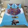 thumbnail image 1 of Disney Up Conjunto de sábanas temático, trío de piezas, cómodo y amigable con la piel, diseño único, regalo de decoración para el hogar para familiares, amigos y fans,140cm *210cm, 1 of 6