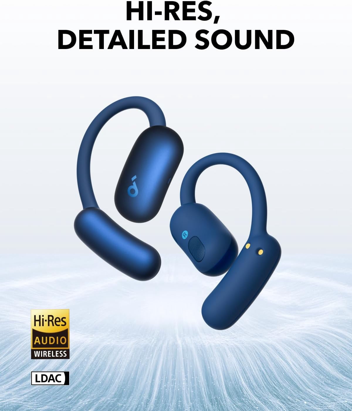 Restored Like New Soundcore AeroFit 2 by Anker, Open-Ear Headphones, Adjustable Ear Hooks, Snug Fit (Refurbished)