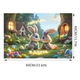 thumbnail image 3 of fsxdhpcsgfc Easter Bunny Pattern Soft Velvet Carpet Festive Atmosphere Cute Decoration A Must Have Carpet For A Warm Home 40X60CM B3 Easy Area Rug Soft Shag Area Rug Living Room Floor Rugs Comfiest, 3 of 4