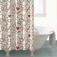 thumbnail image 4 of Baseball Heart Pattern Shower Curtain 84"x72" ,Bathroom Decorative Shower Curtains Set with 12 Hooks,Modern Waterproof Washable Shower Curtain, 4 of 6