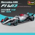 thumbnail image 2 of Bburago-coche de carreras de aleación modelo Mercedes Benz AMG Team W13 #44, juguete de regalo para niños, escala 1:43, 2022, F1 Fivean unisex, 2 of 2