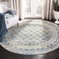 thumbnail image 3 of SAFAVIEH Brentwood Dory Geometric Area Rug, Light Gray/Blue, 3' x 3' Round, 3 of 10