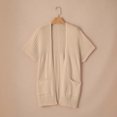 thumbnail image 5 of Wowcloth Women's Short Sleeve Knit Cardigan, Lightweight Soft Comfortable Open Front Sweater for Casual Daily Wear and Office, 5 of 8