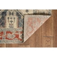 thumbnail image 4 of Contemporary Home Living 3' x 5' Medallion Rectangular Area Throw Rug - Cream and Blue, 4 of 8