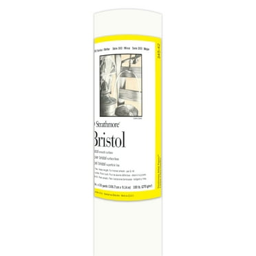 Strathmore Fine Art Paper Roll, 300 Series, Bristol, Smooth, 42 in x 10 yds., 100 lb.