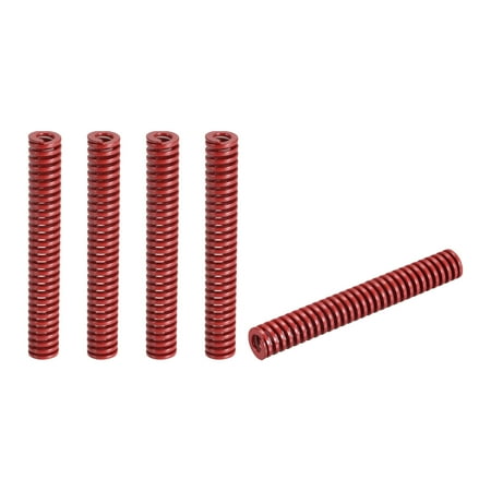 

Die Spring 5 Pack 14mm OD 100mm Long Spiral Stamping Medium Load Die Springs Red