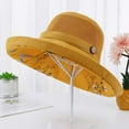 thumbnail image 4 of Summer Mesh Sun Hats for Women Beach UV Protection Wide Brim Packable Beach Bucket Hat UPF Packable Wide Brim Chin Strap, 4 of 5