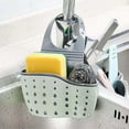 thumbnail image 6 of Sink Drainer under $5! Xqxayjr Double Layer Sink Organizer Basket, Hanging Sponge Holder for Kitchen Sink, TPR Draining Rack for Dish Soap, Brushes, Cleaning Supplies, 21x8.5x5cm, 6 of 9