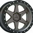 thumbnail image 2 of Lock Offroad Olympus 17x9 5x127 -12et 71.5 Matte Gray w/ Matte Black Ring, 2 of 3
